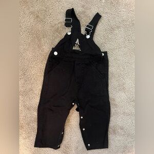 Classic Black Kids Overalls
